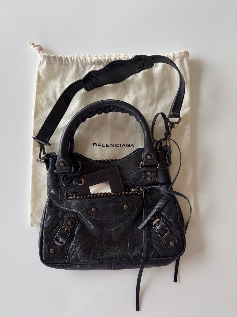 Balenciaga 2005-2007 era Black
Chèvre Mini Classique Motorcycle Bag